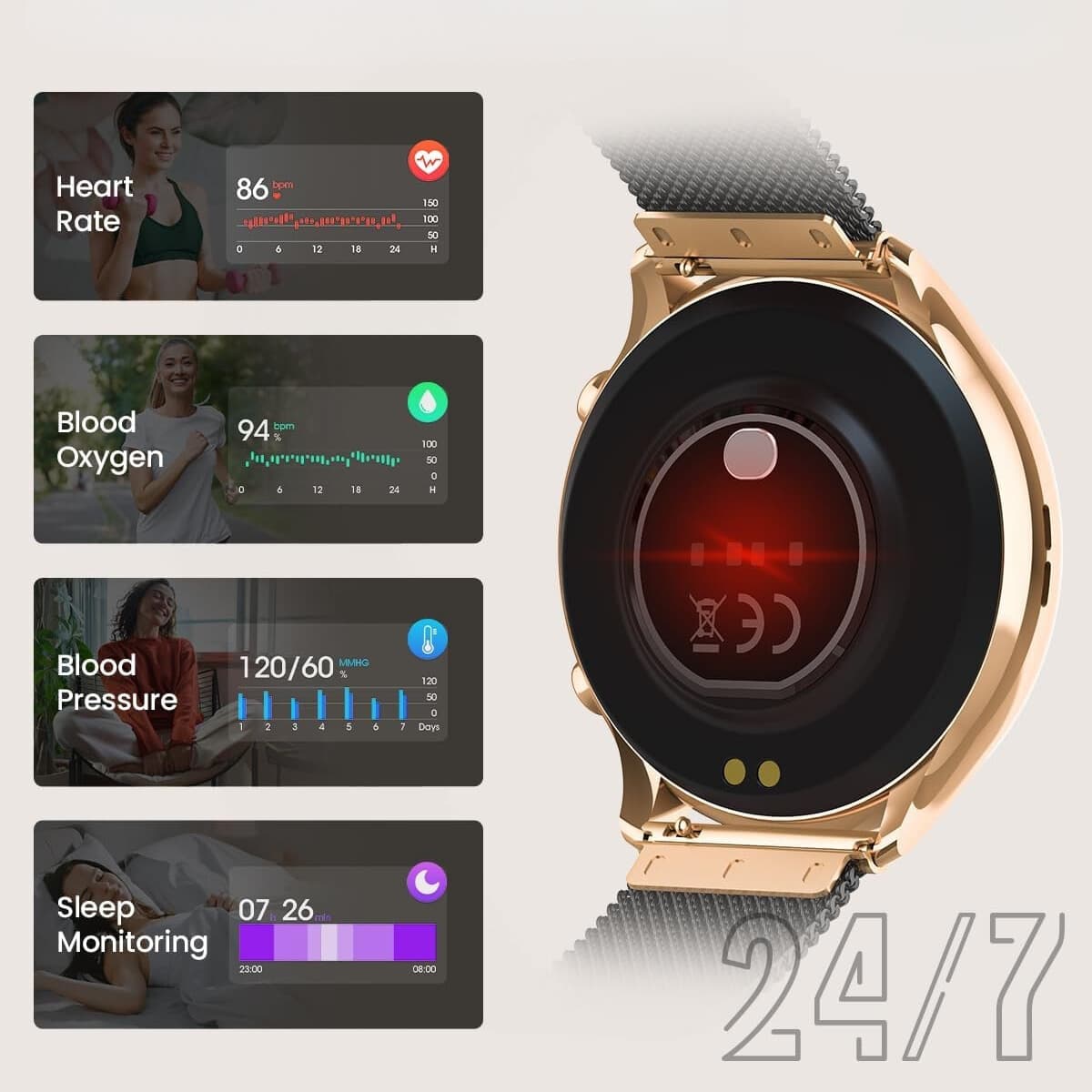 ✅ Inteligentny Multifunkcyjny Zegarek
Smart-Watch
-Asystent Zdrowia i Sportu
 (Ekran Amoled)