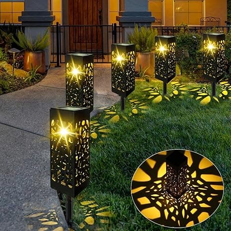 ✅Solarne Słupkowe Lampy Ogrodowe 8 SZT.
-Dwie Opcje Montażu
600 mAh