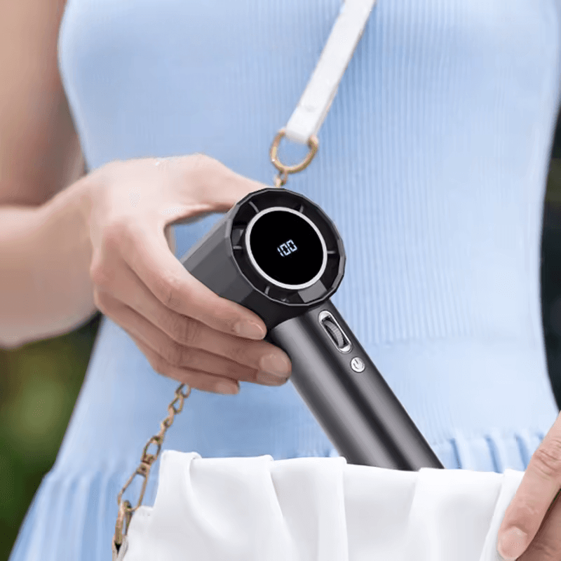 ✅Wentylator Podręczny Z Wyswietlaczem LCD.
Regulacja Mocy Od 1 Do 100