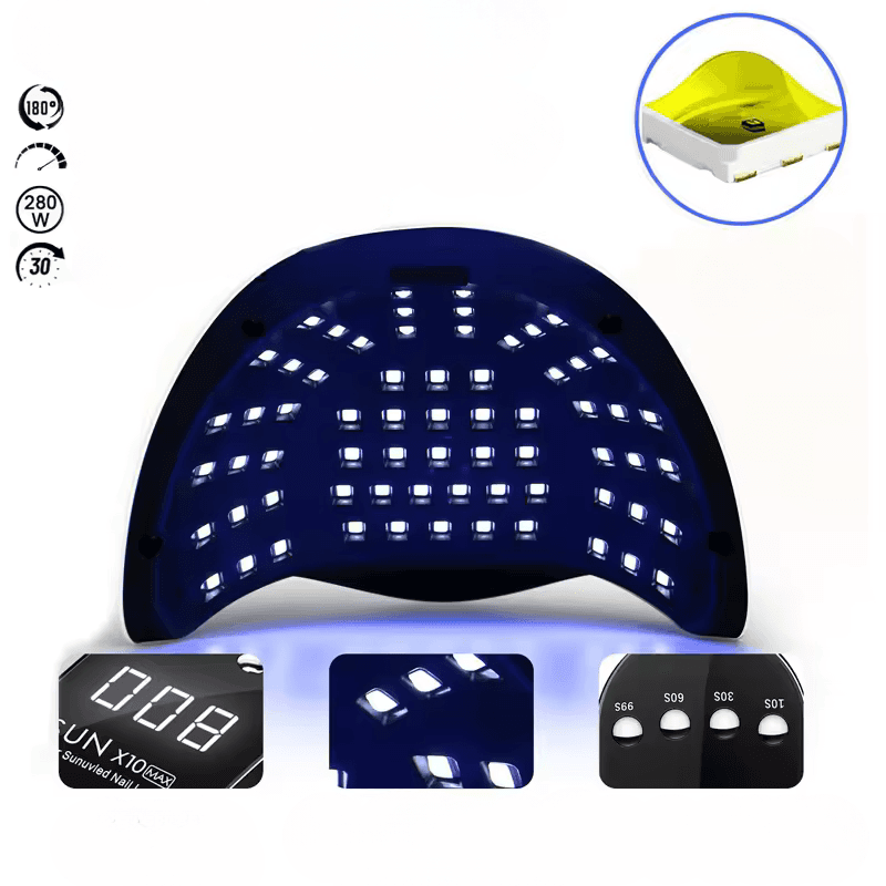 ✅Lampa UV Do Paznokci.
280W.
Trzy Czasy Suszenia