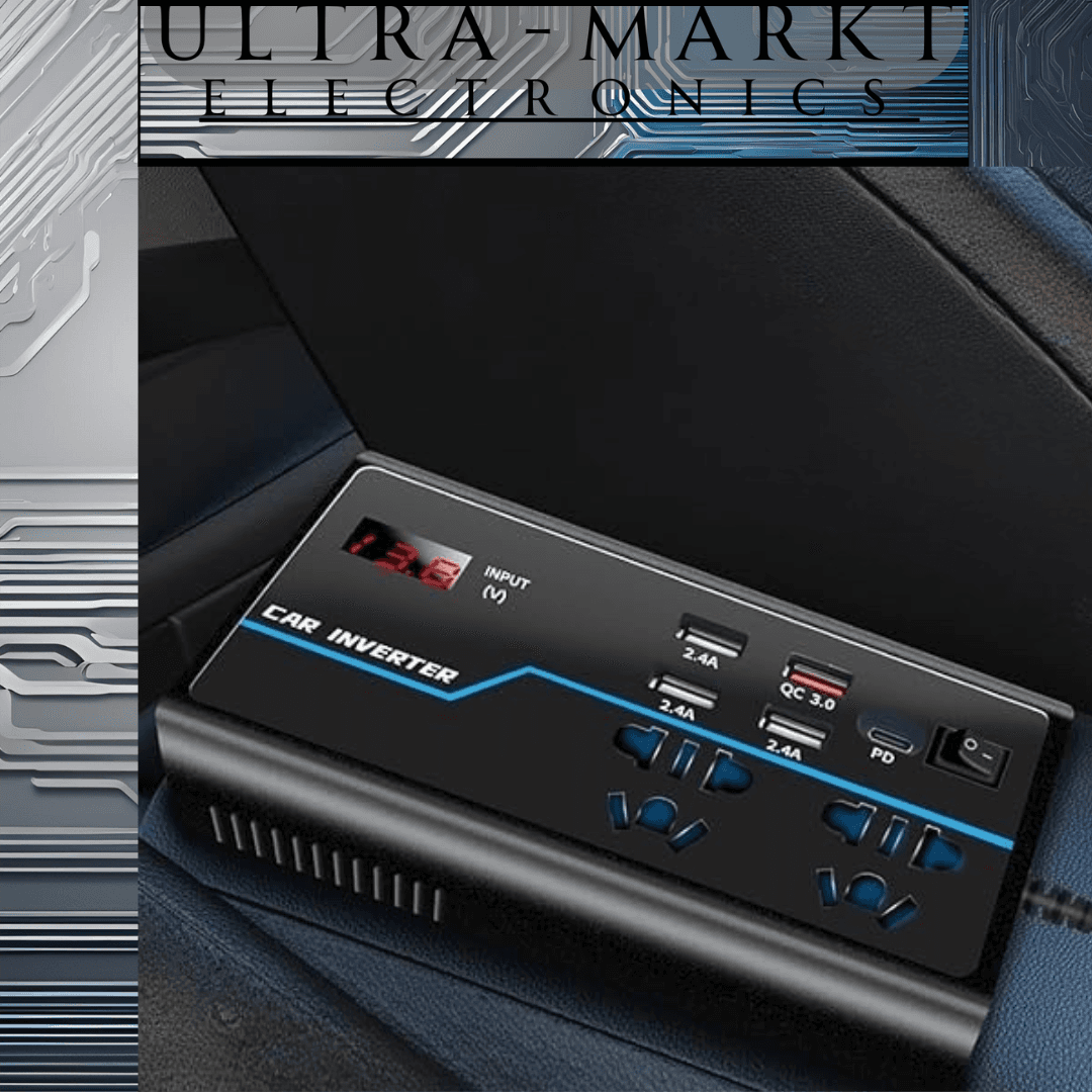 ✅Inwerter Samochodowy 200W.
2x Wtyczka Europejska. 
4x USB.
+Port Samochodowy